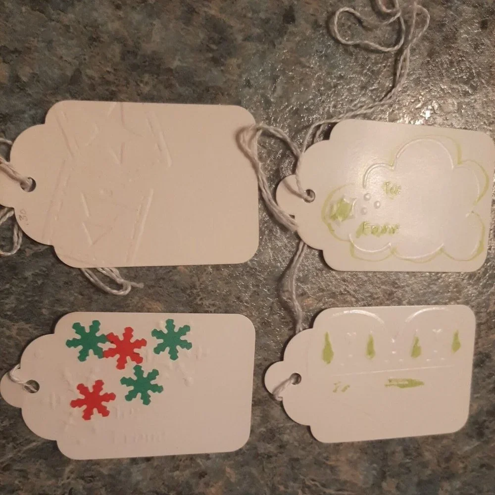 Set of 20 Handmade Christmas Gift Tags